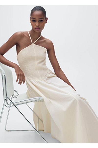 MANGO Woman Halter Yaka Elbise
