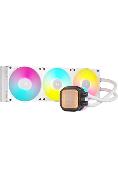 Corsair Cooler CPU Corsair iCUE LINK Titan 360 RX RGB, 300 - 2100rpm, 3 x 120mm, LCD RGB (Alb)