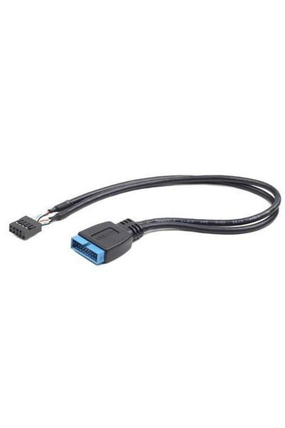 Gembird Cablu adaptor, Gembird, USB 2.0 9 pini, USB 3.0 19 pini, Negru