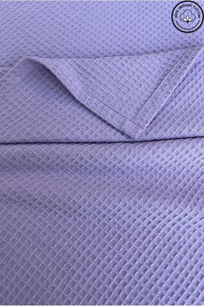 VESSİNOHOME Luxury Pique Double Waffle Patterned Bedspread - Hotel Type