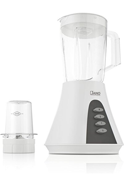 JANO Electric Blender with Grinder 2-Speed, 1.5L, 450W, White/Grey - JN06005