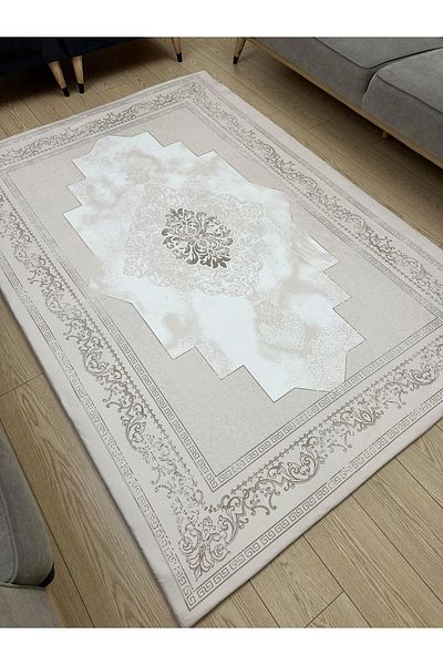 ALLGELSİN Elastic Micro Fleece Carpet Cover 4m2 160X230 or 6m2 200X300 Four or Six Meters Square Carpet Cover