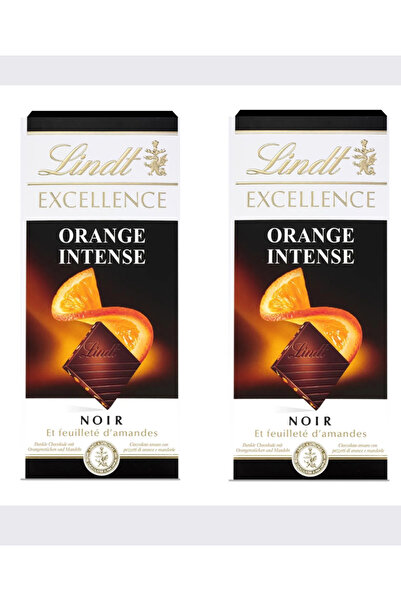 LİNDOR Lint Portakallı Çikolata 100gr 2 PAKET