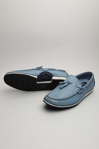 Gondol Loafer clasic pentru bărbați din piele naturală Albastru 39 ttx.60173