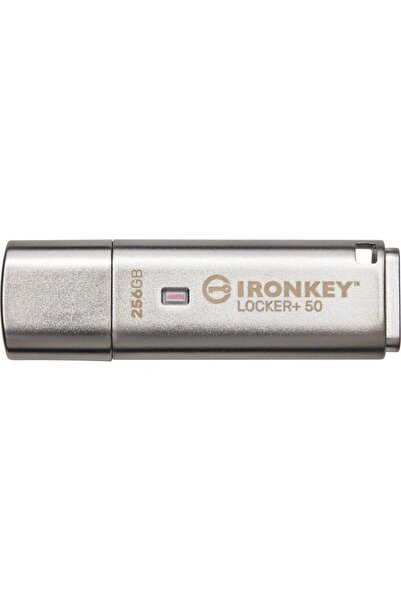Kingston Stick USB Kingston IronKey Locker+50 256GB USB 3.2 (Argintiu)