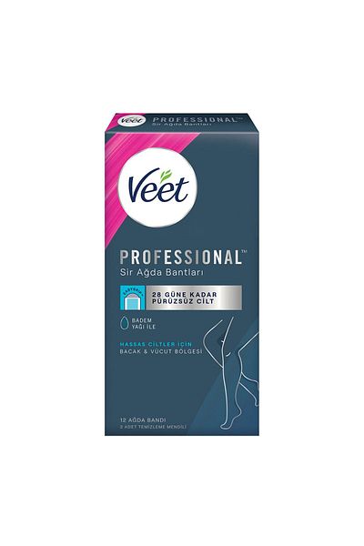 Veet Pack of 12 Sensitive Professional Wax Strips