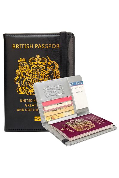 Modafiks Uk Closed Faux Degree Passport Case Wallet (Rfid Blocker)