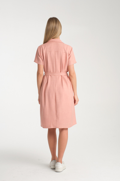 Genel Markalar HAMİLE GÖMLEK YAKA KETEN ELBİSE