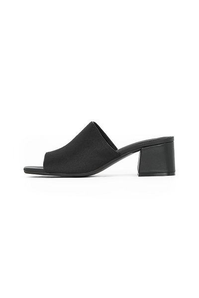 Calvin Klein Women Black 50 Jacq Heel Slide