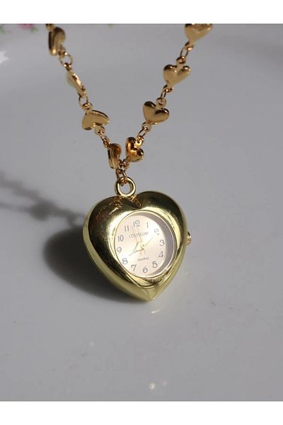 Reorah Collection Vintage Clock Necklace