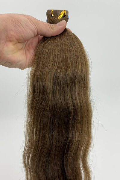 HalitCan HairKing Micro Tape Welding 65 Cm, Araton Auburn 100% Real Uzbek Hair No.6 200 Gr.