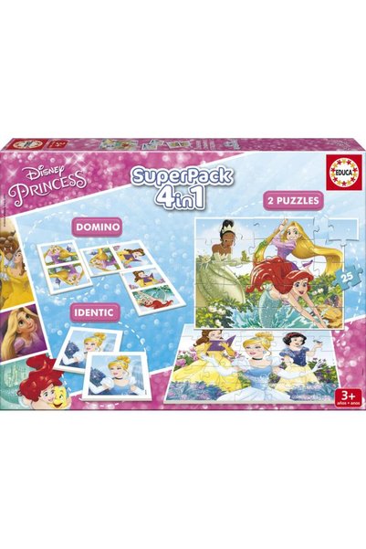 EDUCA Puzzle Superpack Disney Princess 17198
