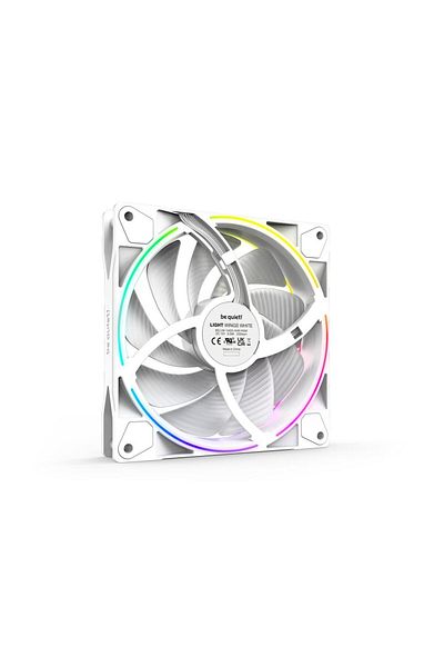 Be Quiet! Set 3 ventilatoare fii linistit! ARIPI LUMINĂ ALB, 140 mm, PWM, ARGB (Alb)