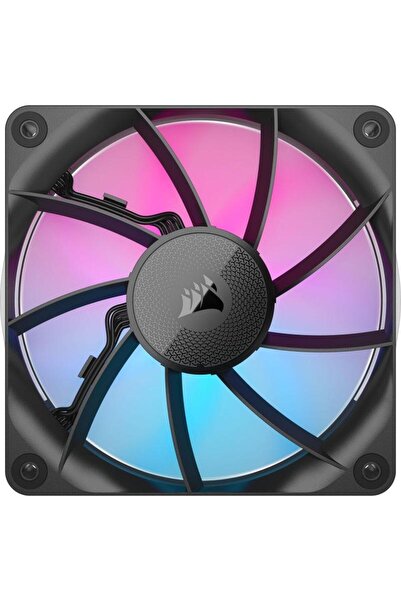 Corsair Kit 2 ventilatoare Corsair iCUE LINK RX140 RGB, iluminare RGB, 140mm, 1700 rpm, PWM (Negru)