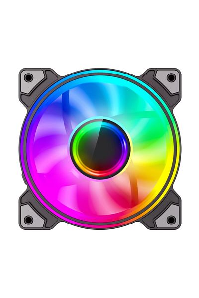 GAMEMAX Ventilator Gamemax Dual-Ring Infinity, 1200rpm, 120mm (Negru)