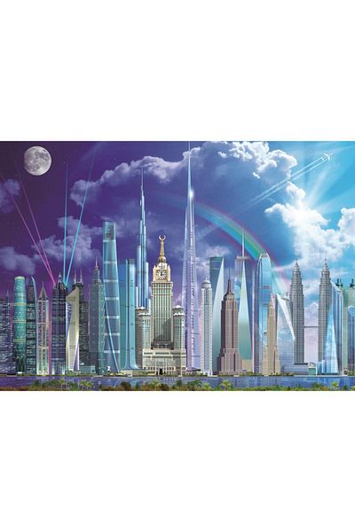 EDUCA Puzzle Tall Buildings 1000 Piece Puzzle