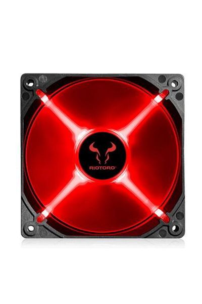 Riotoro Ventialtor RIOTORO CrossX, 120mm, LED Rosu (Negru)