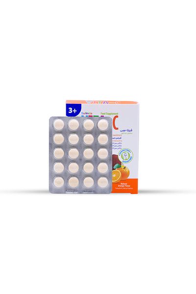 SuLinda Vita C – 250 Mg Vitamin C – Orange Flavor – 40 Chewable Tablets