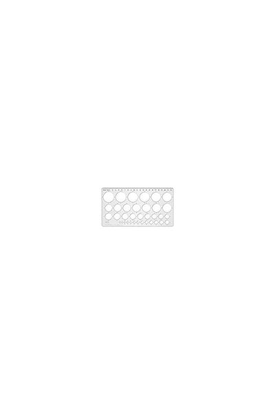 BABA HOME   Economical 1-35mm Transparent Ruler Circle Template
