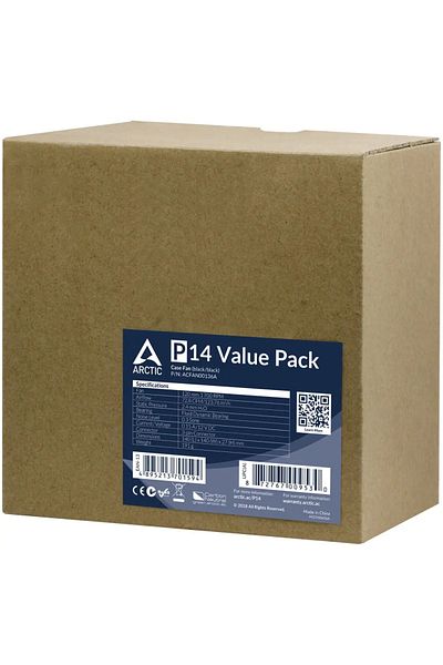 Arctic Ventilator ARCTIC P14 Value Pack Negru/Negru, 140 mm
