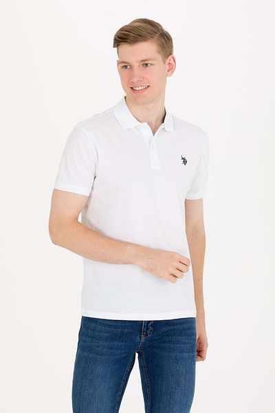 U.S. Polo Assn. Ανδρικό μπλουζάκι - ΛΕΥΚΟ - S's formula: U.S. Polo G081GL011-0- 1792406