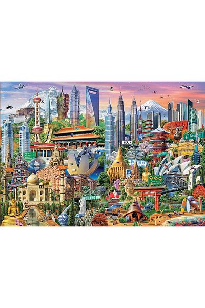 EDUCA Puzzle 1500 Pieces Asian Historical Monuments 17979