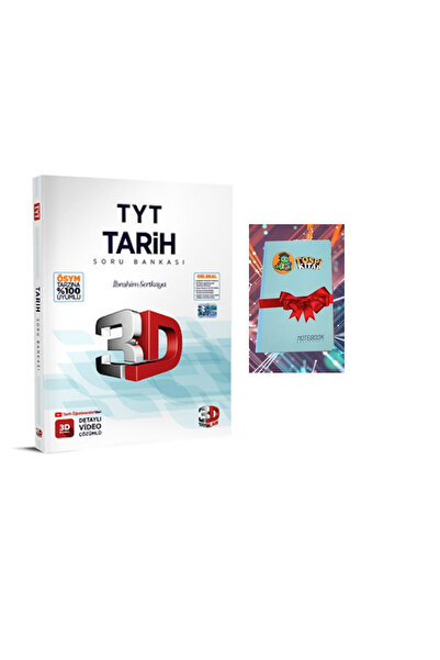 3D Yayınları TYT 3D TARİH Soru Bankası ( DEFTER HEDİYE) TOSPK444