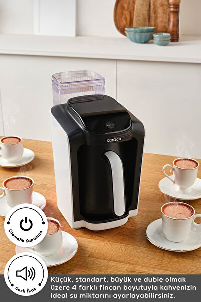Karaca Hatır Otomatik Su Alma Hazneli Türk Kahve Makinesi White