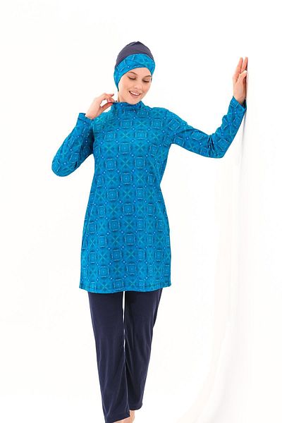 Plistre 2263_Set of 4 Fully Covered Sea/Pool Hijab Swimsuit