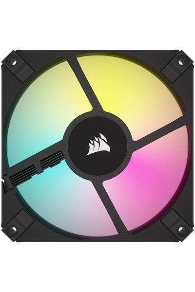 Corsair Ventilator Corsair AF120 RGB SLIM Series RGB, 120 mm, negru, Lighting Node CORE inclus, 2 buc/set