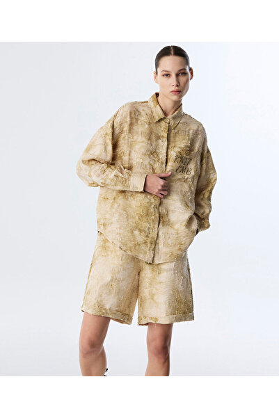 Twist RAW EDGE DETAYLI OVERSIZE GÖMLEK