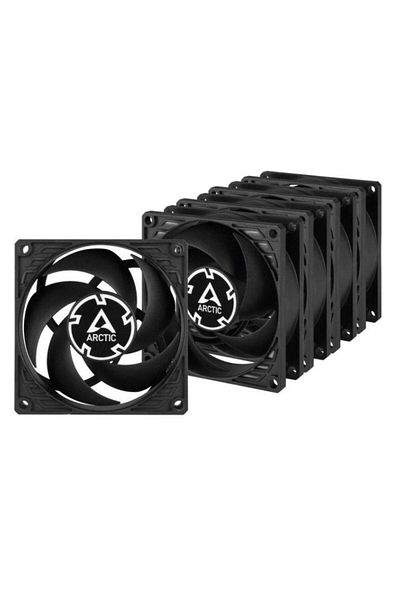 Arctic Set 5 ventilatoare Arctic P8 PWM PST, 80 mm, 3000 rpm (Negru)