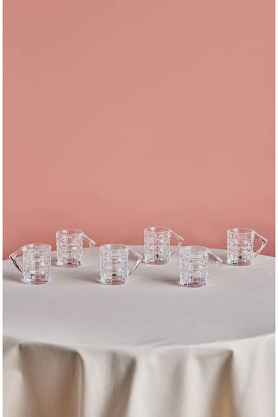 Karaca Begonia Set of 6 Tea Glasses 195 ml