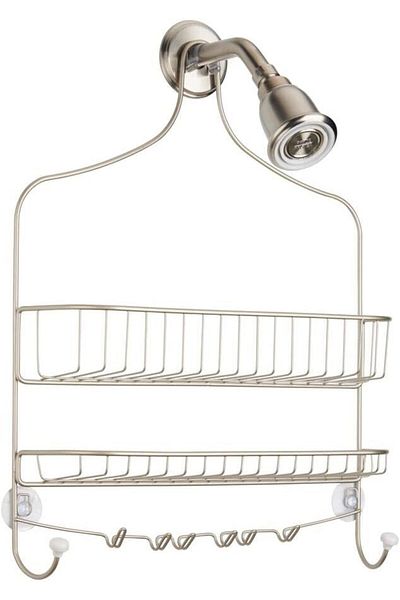 MDesign Raft pentru baie, oțel, satin, 41,3 x 54,6 x 10,7 cm