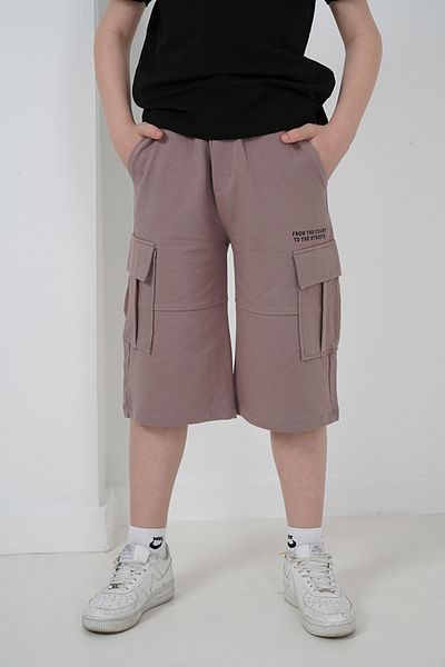 HayKids Αγόρι δύο νήματα ύφασμα Cargo Pocket Capri