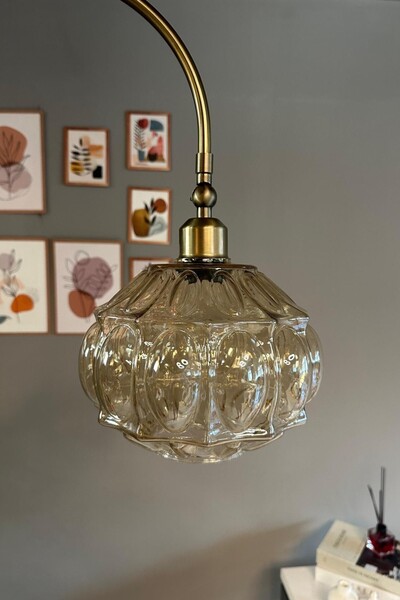 Bamyum Cam Bal Rengi Lambader Modern Oturma Odası