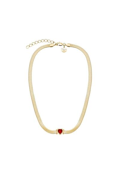 Rosefield JNSRG.J1004 Kalp Yakut Çelik Kolye