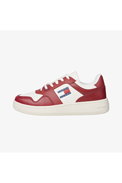 Tommy Hilfiger Kadın Tjw Retro Basket Sneaker - Kırmızı