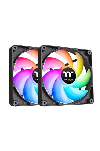THERMALTAKE Set 2 ventilatoare Thermaltake CT120 120mm aRGB, Negru