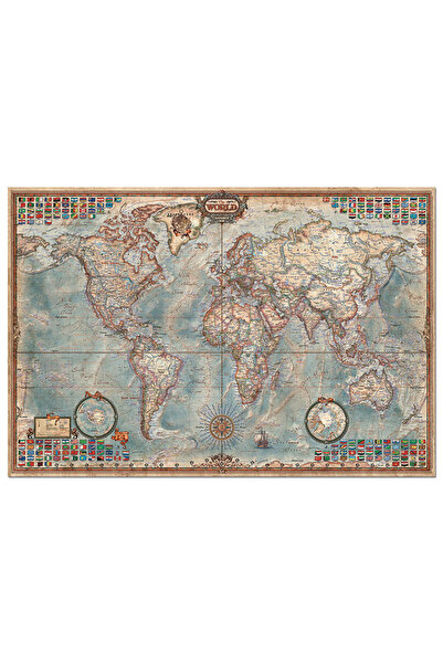 EDUCA Puzzle The World, Executıve Map 4000 Parça Puzzle