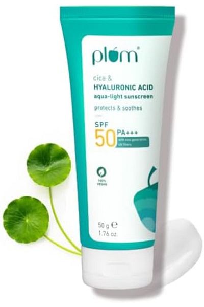PLUM Cica & Hyaluronic Acid Aqua-Light Sunscreen SPF 50 PA+++