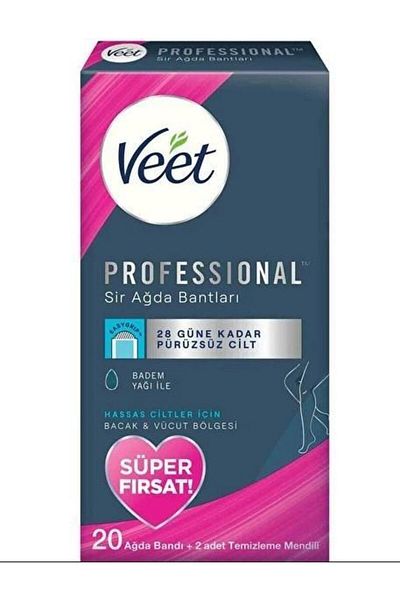 Veet Pack of 20 Sensitive Professional Wax Strips