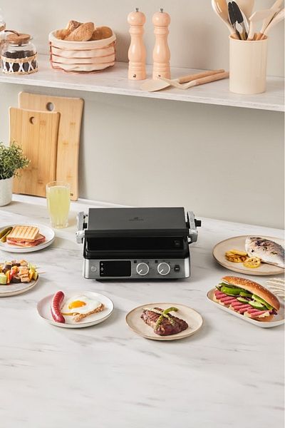 Karaca Compact Steel Sear And Grill Inox 2008 Grill și prăjitor de pâine