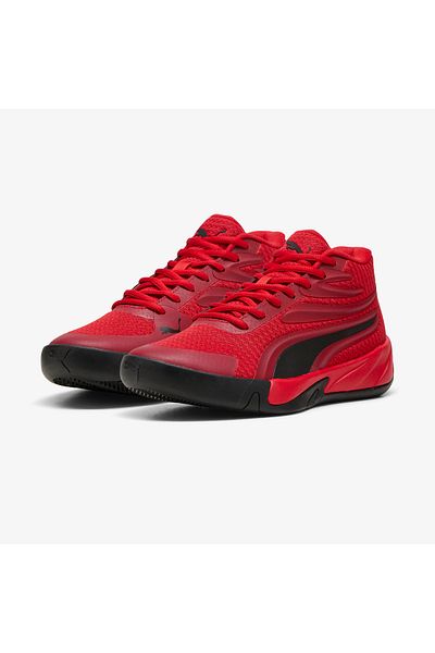 Puma Παιδικό κόκκινο αθλητικό παπούτσια Court Pro Jr