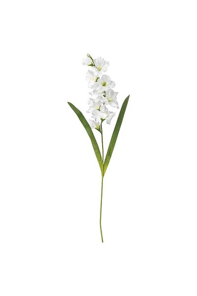 IKEA SMYCKA Artificial Gladiolus Flower, White 100 cm | IKEA Realistic Faux Stem