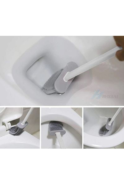 Modafiks Hygienic Toilet Bowl Cleaning Silicone Flexible Brush (5122)