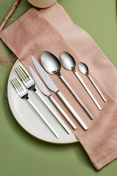 Karaca Pallas Elegance 84 Parça 12 Kişilik Çatal Kaşık Bıçak Takımı Kutulu