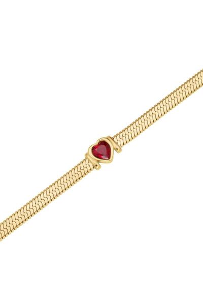 Rosefield JNSRG.J1004 Kalp Yakut Çelik Kolye