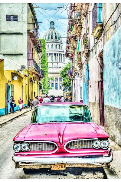 EDUCA Puzzle Vintage Car in Old Havana 1000 Piece Puzzle