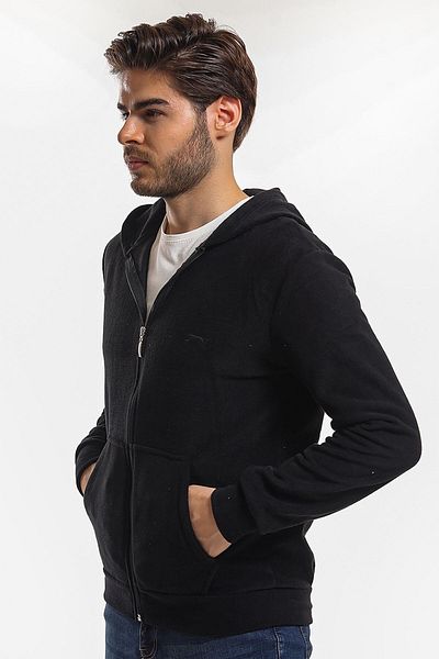 Slazenger Hanorac pentru bărbați din lână cu șireturi Softshell negru
